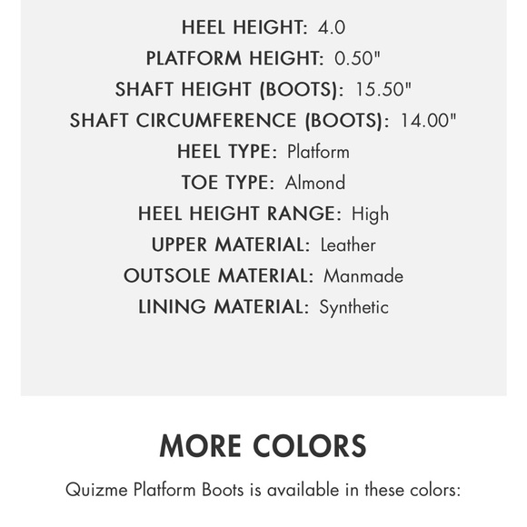 9 West Quizme platform boots . 4” heel, brand new , never worn ! - Picture 5 of 7